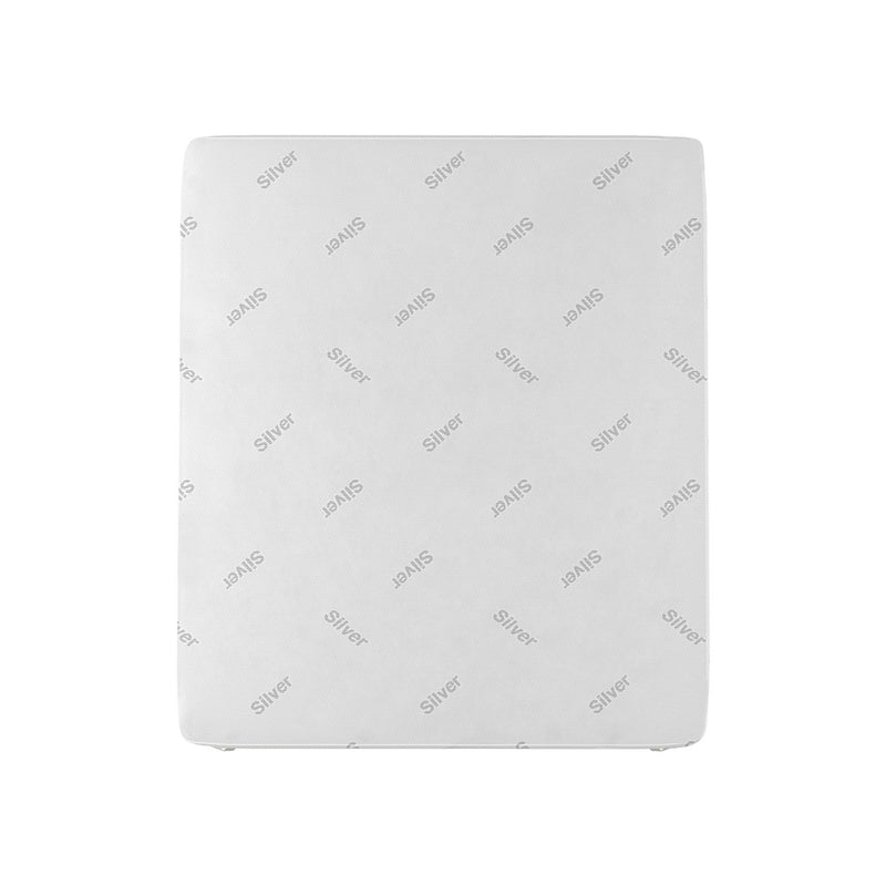 Topper Memory Sfoderabile Fodera Silver con Elastici in Poliestere e Fibra Bianco Varie Misure