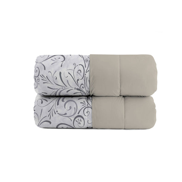 sconto Trapunta Invernale Stampata in Microfibra 200gr Double Face Ornato Varie Misure