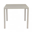 Tavolo Manchester Impilabile 80x80x73h cm in Acciaio Tortora