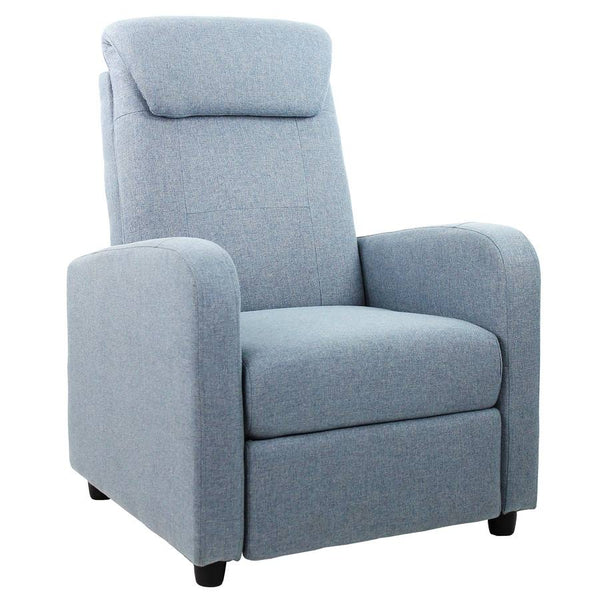 sconto Poltrona Relax Reclinabile Manuale in Tessuto Marta Jeans