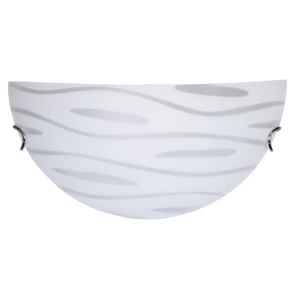 online Applique 1xE27 Ganci Cromo Vetro Lastra Bianco Decorato Marea E-Energy Fulvia