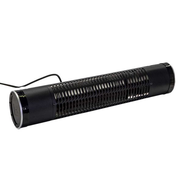 acquista Stufa Elettrica ad Infrarossi da Esterno 71x13,5x17 cm 2000W in Alluminio Nero