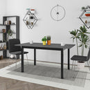 Tavolo Allungabile 120x80 cm in MDF e Acciaio Moster Antracite Grigio