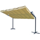 Pergola Gazebo da Giardino 350X250X228M Struttura in Acciaio Telo in Poliestere
