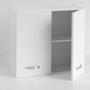 Pensile cucina 80x32x72H cm 2 ante bianco frassinato