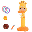 Canestro per Bambini Giraffa con Accessori   Giallo e Arancione