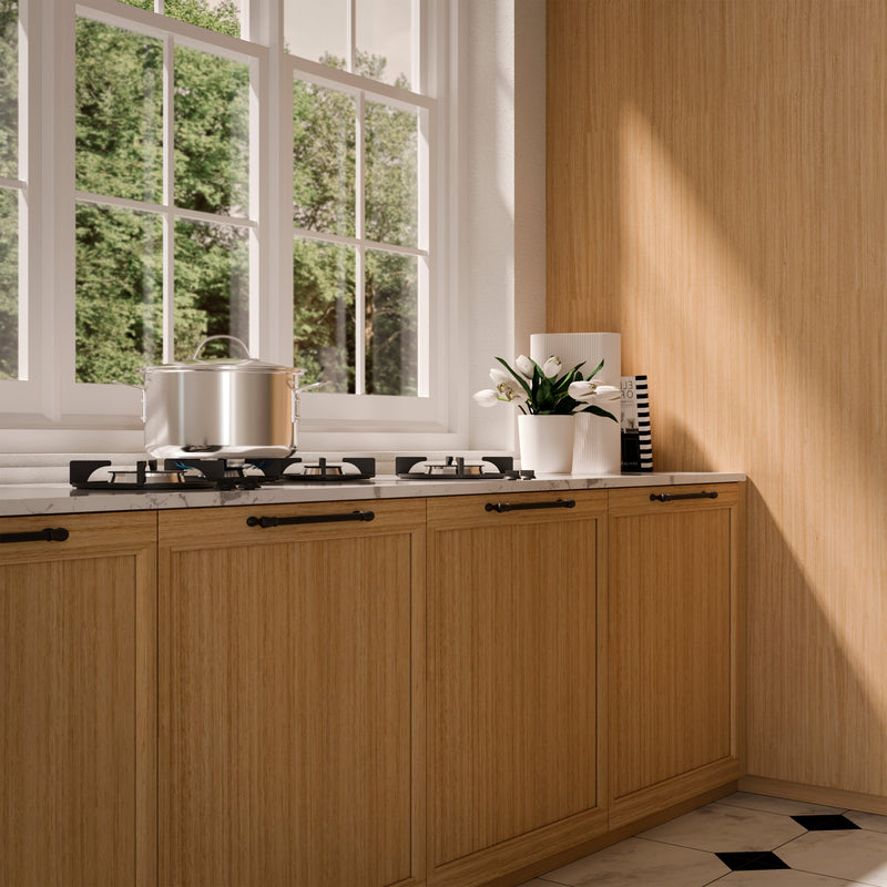 Set 20 Maniglie per Mobili 224 mm in Alluminio Emuca Suez Nero