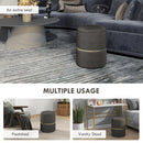 Pouf Contenitore 120 kg max 36x36x44 cm per Soggiorno Ingresso e Camera in Poliestere