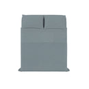 Set Lenzuola Sopra Sotto e 2 Federe Linea Water Washed Grigio Chiaro