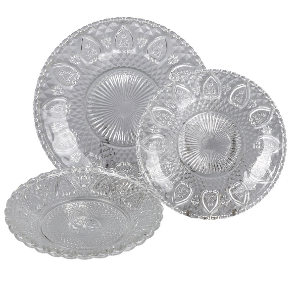 prezzo Servizio Piatti 18 Pezzi in Vetro VdE Tivoli 1996 Le Sacre Coeur