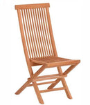 Sedia Pieghevole da Giardino 65x47xH93 cm in Teak Marrone