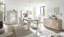 Mobile Vetrina 2 Ante 120x42x166 cm in Legno TFT Blossom Rovere Samoa