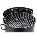 Barbecue Affumicatore a Carbone Carbonella 46,5x42,5x101 cm Griglia Ø47 cm Barrel Nero