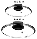 Batteria di Pentole 7 Pezzi in Alluminio Pressofuso Antiaderente Olympia Supreme Big