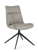 Set 2 Sedie 50x64x86h cm Jordan Pu Tortora 