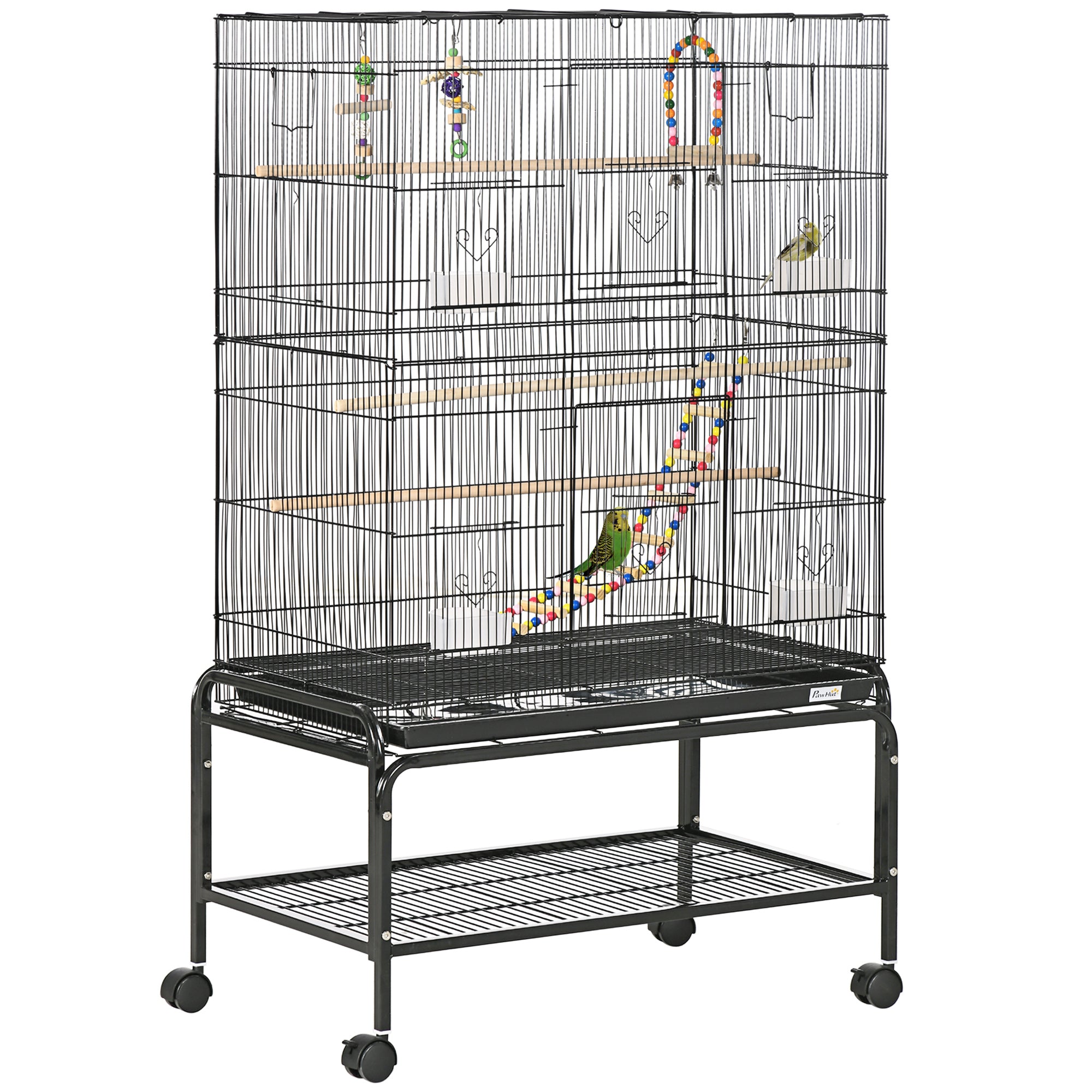 Voliera per Uccelli 79x49x133 cm in Acciaio Nero – acquista su Giordano ...
