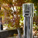 Posacenere a Colonna Ø24,3 cm in Acciaio Cromato 3,5L per Esterno Seconda Scelta