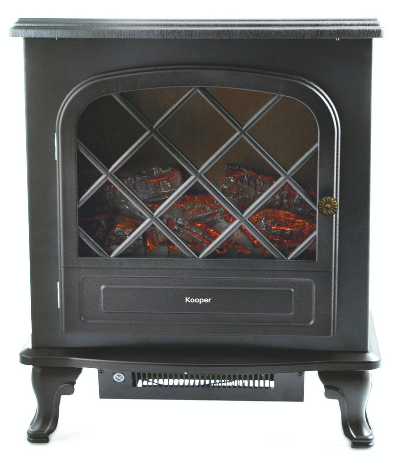 Stufa Elettrica Effetto Camino 2000W Kooper Queen