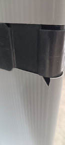 Armadio Portascope da Esterno 68x40x165 cm 2 Ante 4 Ripiani in Resina Grigio    