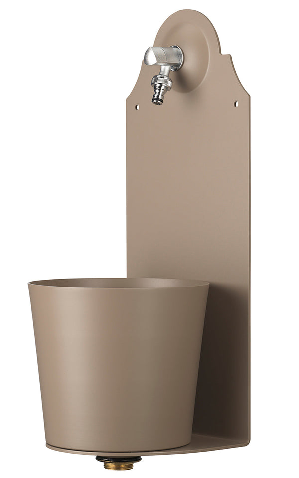 online Fontana a Parete da Giardino con Rubinetto Belfer 42/PRX Tortora
