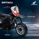 Moto Elettrica per Bambini Licenza Honda CRF450RL 6V Velocità: 3 km/h Grigio  