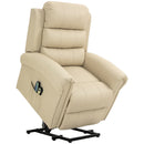 Poltrona Alzapersona Elettrica Massaggiante 98x96x105 cm in Similpelle Crema