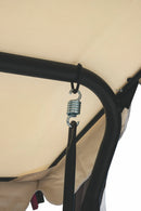 Dondolo da Giardino 3 Posti in Metallo Soriani Avorio