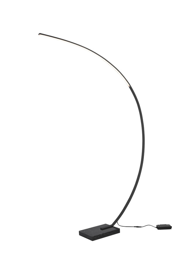 sconto Piantana da Interno a LED in Metallo Nero Opaco