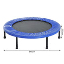 Trampolino Elastico Fitness 30 Molle in PP PVC Ø91x22.5 cm 