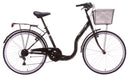 Bicicletta City pre Donna 26” 6V in Acciaio Capucine Nera