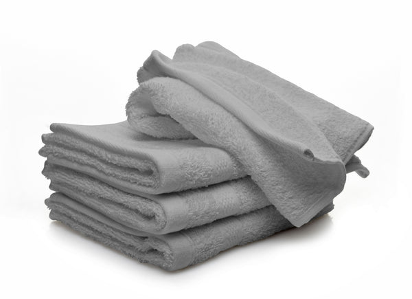 sconto Set Spugna Asciugamani Ospite + Salvietta Grigio