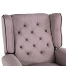 Poltrona Relax Reclinabile in Tessuto Tortora