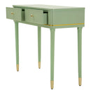 Console Camille Verde 101x37x78 cm in Pino e MDF e Ferro      
