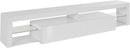 Mobile Tv 1 Anta a Ribalta e Ripiani a Giorno 200x40x35 cm Essential 1R Bianco Lucido  
