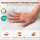 Materasso Pieghevole in Memory Foam 75x195x10 cm con Rivestimento Lavabile Bianco      