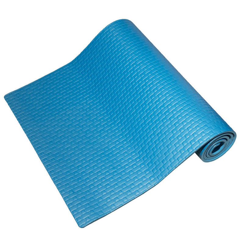 Tappeto per Yoga Fitness 190x91 cm Spessore 8 mm Blu