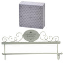 Portasciugamani da Parete 48x8xh24,50 cm in Metallo Paris Bianco