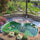 Laghetto Artificiale da Giardino 178x125x45 cm in Polietilene 610 Litri Verde