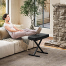 Sgabello per Pianoforte Pieghevole e Regolabile 60x32x53-63 cm in Pelle PU Nero   