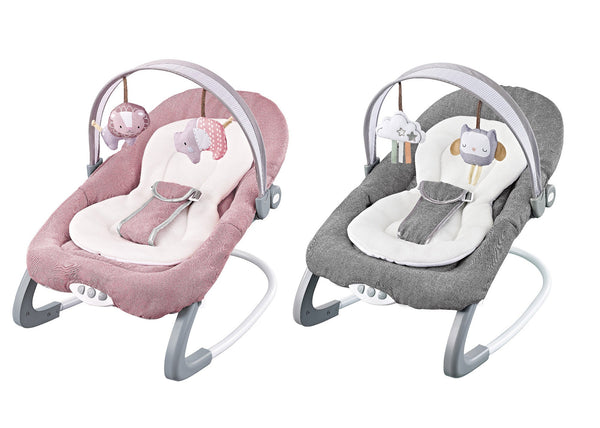 prezzo Sdraietta Dondolo con Musica per Bambini 60x68x42 cm  in Acciaio e Poliestere Baby Soft