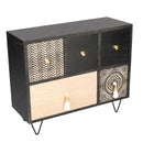 Portatutto in legno maori 1+4 cassetti rettangolare cm 33x12xh27,5