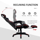 Sedia da Gaming Ergonomica 65x65x119-129 cm in Similpelle Nera
