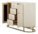 Mobile Sharon 120x40x85 cm in Pino e MDF e Metallo e Plastica      