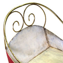 Slitta in Metallo rosso cm 162x65xh98