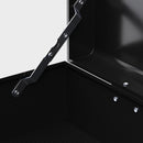 Cassetta per Attrezzi a 6 Cassetti 60x26x34 cm con Serratura in Acciaio Nero e Rosso   