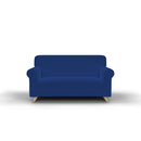 Copridivano 1, 2 E 3 Posti Elasticizzato in Tessuto Blu Elettrico