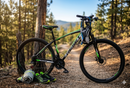 Bicicletta Mountain Bike per Ragazzi 27,5" MTB Derek 21V in Acciaio Nero e Verde Fluo
