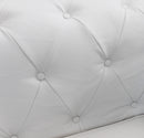 Divano 2 Posti Chesterfield 152x74x82 h cm in Similpelle Bianco