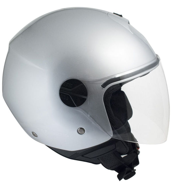 Casco Jet per Scooter Visiera Lunga CGM Florence 107A Argento sconto