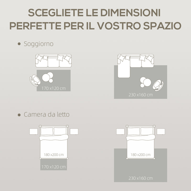 Tappeto Moderno da Soggiorno 230x160 cm Ipoallergenico e Lavabile con Effetto 3D in Polipropilene Giallo  
